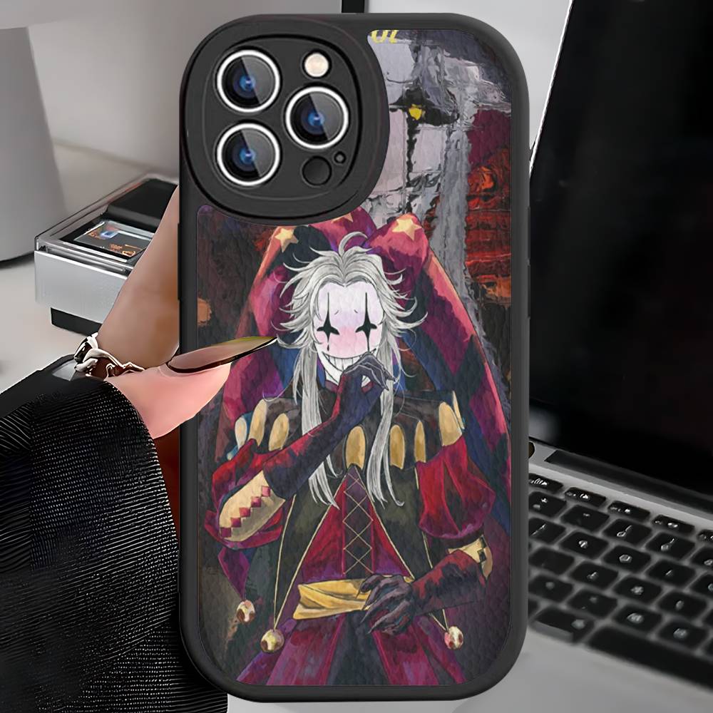 The Freak Circus Pierrot Game Phone Cover For iPhone 11 12 13 14 15 16 Pro Max Mini Plus Soft Leather Case
