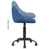 Office Chair Blue Velvet