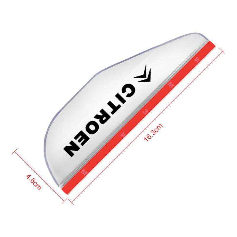 DBGO4 2Pcs Car Rear View Side Mirror Rain Board Eyebrow Guard Sun Visor For Citroen C1 C2 C3 C4 C5 X7 Berlingo C8 C4L DS3 DS4 DS5LS