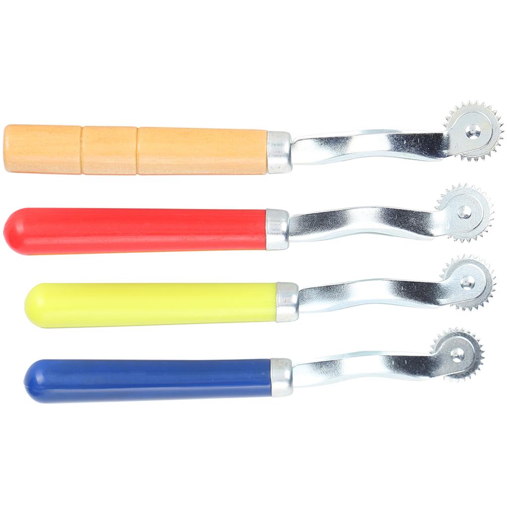 4Pcs Tracing Wheel Wooden Plastic Handle Stitch Marking Spacer for Sewing Patterns