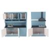 Kit Mobilier Bucătărie Casă de Păpuși Inovativ Făcut Manual 1:Set Mobilier Casă de Păpuși din Lemn la Scara 12