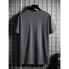 Men's 100% cotton fashionable casual loose oversized retro motorcycle pattern printed round neck short sleeved t-shirt