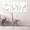 Abstract Canvas Painting Line Naked Woman Wall Art Poster Nordic Posters And Prints Minimalist Wall Pictures Bedroom Decoration