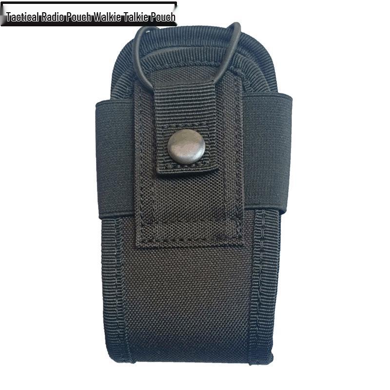 

Lightweight Tactical MOLLE Walkie Talkie Pouch Waist Bag Black