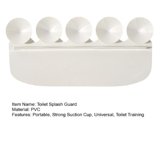 Záchodová zástěra pro muže a chlapce Univerzální deflektor moče se silnými přísavkami, opakovaně použitelný PVC štít na toaletní sedátko