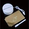 3D Acrylic Writing Board Night Light - Erasable LED Message Board with USB Power, Glowing Note Pad for Home Bedroom Office