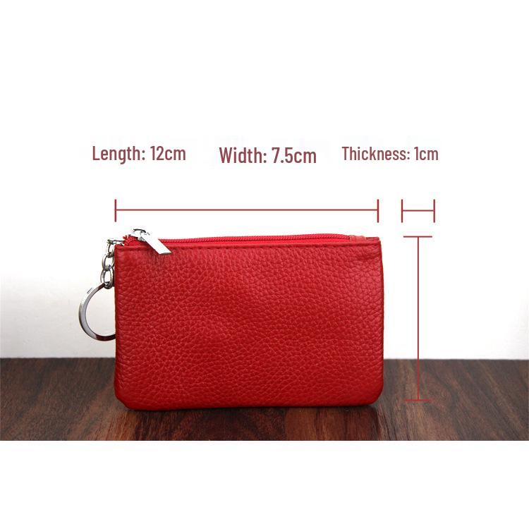 Top Grain Cowhide Leather Coin Purse & Key Holder - Mini Wallet & Card Holder