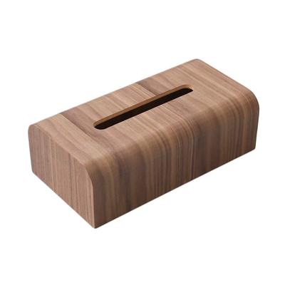 MUMAMI Holz-Taschentuchbox Stilvolle Taschentuchhülle Taschentuchbezug Etui Dunkelbraun x 14 x [Naturmaterial] ca.. 26.5 8.5cm (Dunkelbraun)