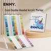 Set de Markere Acrilice Duble Enmi: 48 de Culori Impermeabile pentru Pictura DIY a Copiilor