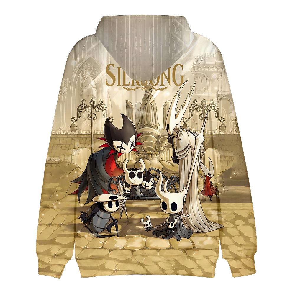 Mens Womens Hoodie Hollow Knight Silksong Hoodies Streetwear Harajuku Casual Cartoon Printed Hooded Pullover Sweatshirts