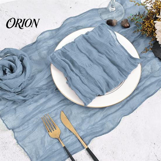 Dekorativer Tischläufer für Partys Mullläufer, Rustikaler durchsichtiger Boho Esstisch Langes Hochzeits-Mittelstück Hochzeit Brautparty Baby Weicher Stoff