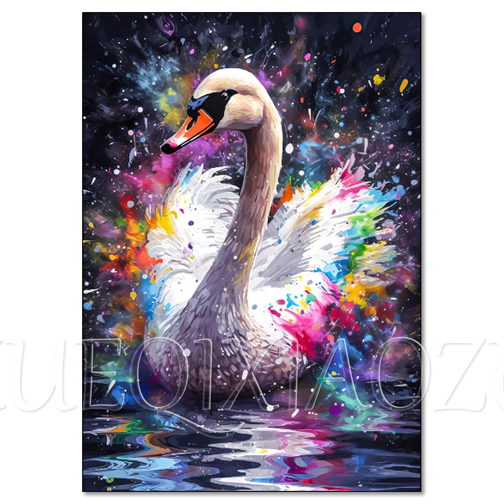 Neues DIY Diamantmalerei Katze Hund Schwan Tier Diamantstickerei Voll Strass zu verkaufen Mosaik Einlegekunst Wanddekoration