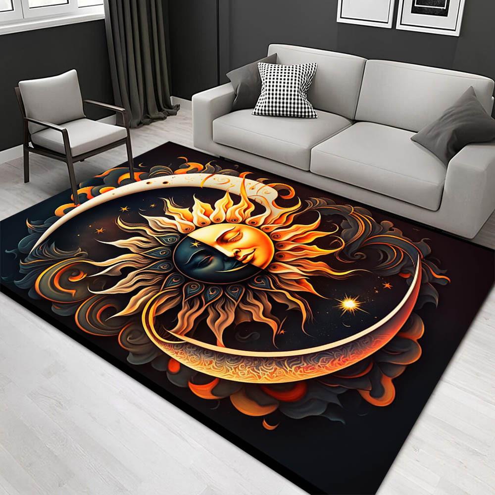 

1pc 1234986548Pattern Carpet, Area Rug For Living Room Bedroom Room Bed Chair Laundry Entryway Corridor Yard Non-slip Outdoor Camping Rug Fl 60cm by 90cm