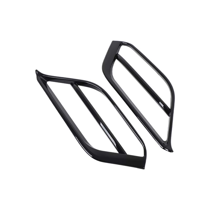 For BMW X1 F48 - ABS Carbon Fiber/Silver Car Front Fog Light Bumper Side Decorative Frame Trim Car Exterior Accessories