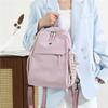 Large Capacity Outdoor Backpack Lightweight Solid Color Backpack