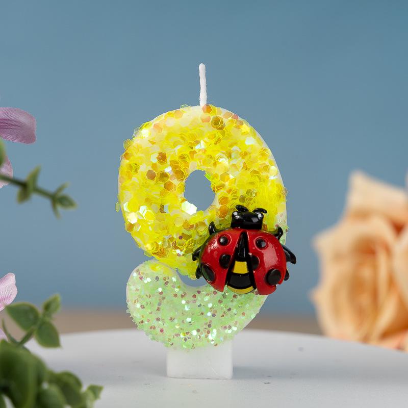 Handmade 0-9 Number Candles for Birthday Cakes & Party Decorations