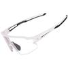 Photochromic Cycling Glasses with UV 400 UVA and UVB Filters, White