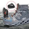 Fashion Indestructible Safety Work Shoes With Steel Toe Cap Breathable Outdoor Sports Boots Sneakers Security Construction Boots