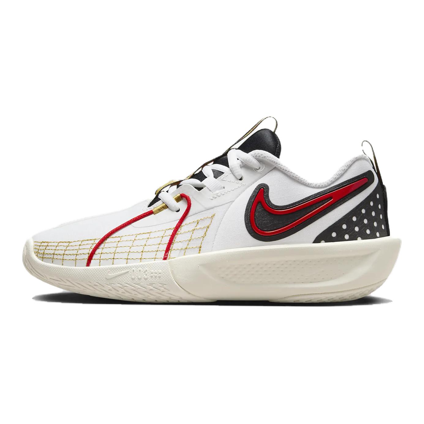 

Nike GT Cut 3 GS белые черные университетские красные детские кроссовки Bronzine FD7033-103 32