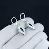 Dainty Indocolite Gemstone Earrings, 925 Sterling Silver Earring, Handmade Boho Silver Jewelry Dangle Earrings, Wadding Gift