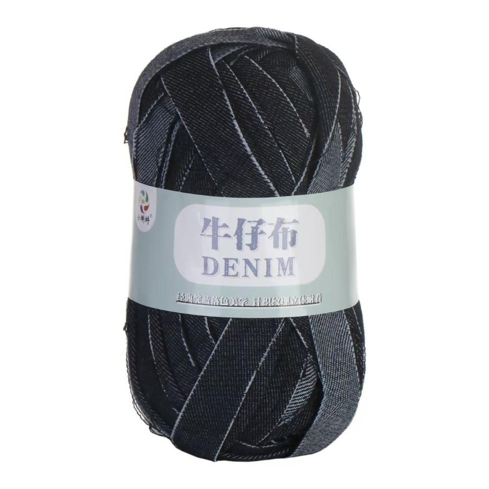 Durable 200g/Roll Denim Yarn Blue Color Durable Material Crochet Thread Soft Texture Washed Finish Weaving Cord For Handbags