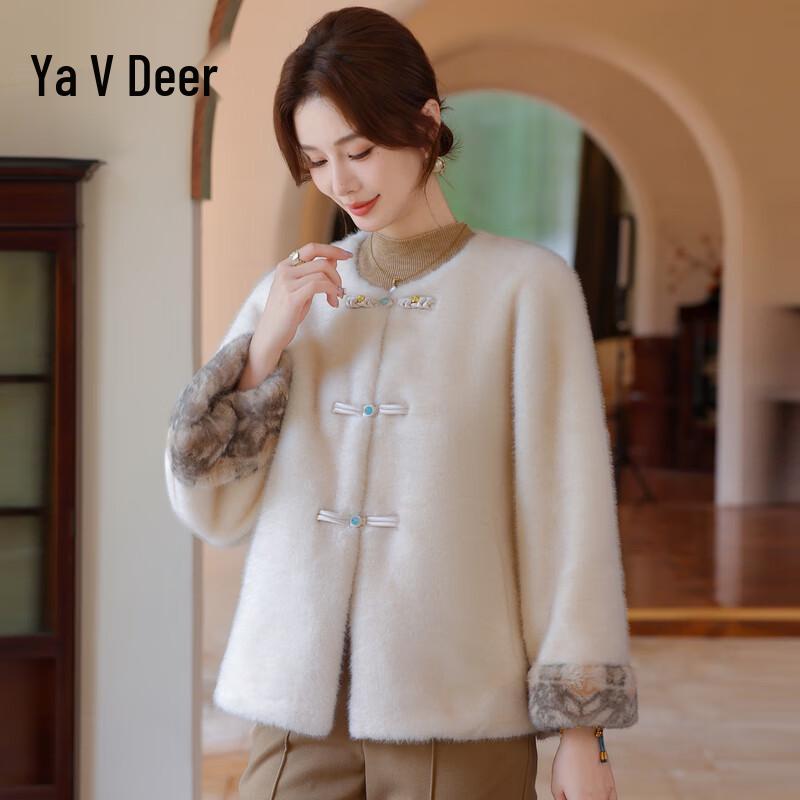 

Женская куртка из искусственного меха Yalu 2025 в новом китайском стиле 2XL