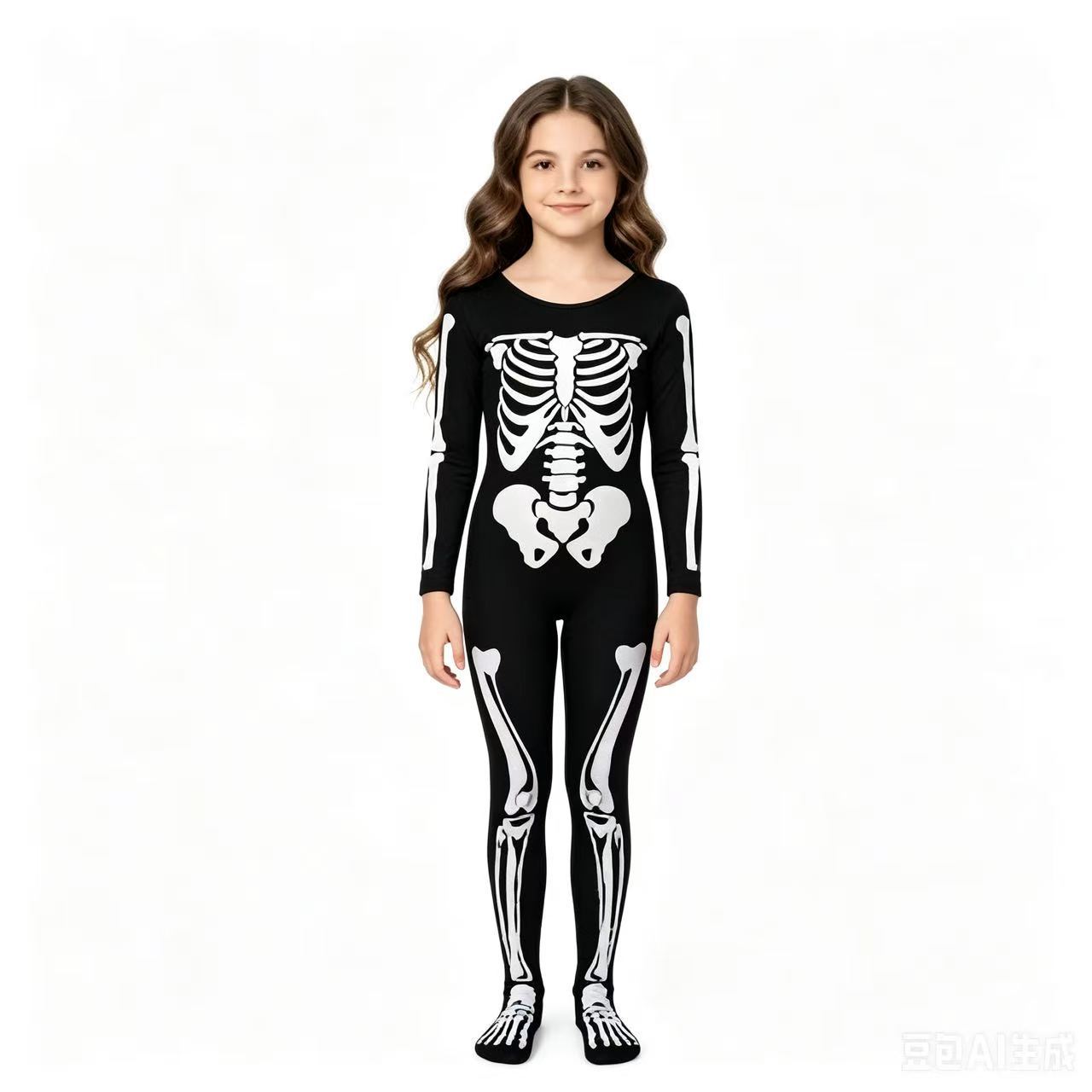 Halloween Skeleton Ghost Character Dress Up Children s Onesie L