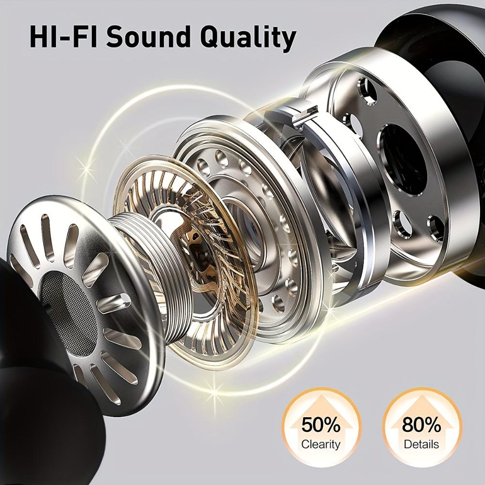 True Wireless Earbuds with Microphone, In-Ear Headphones with ENC