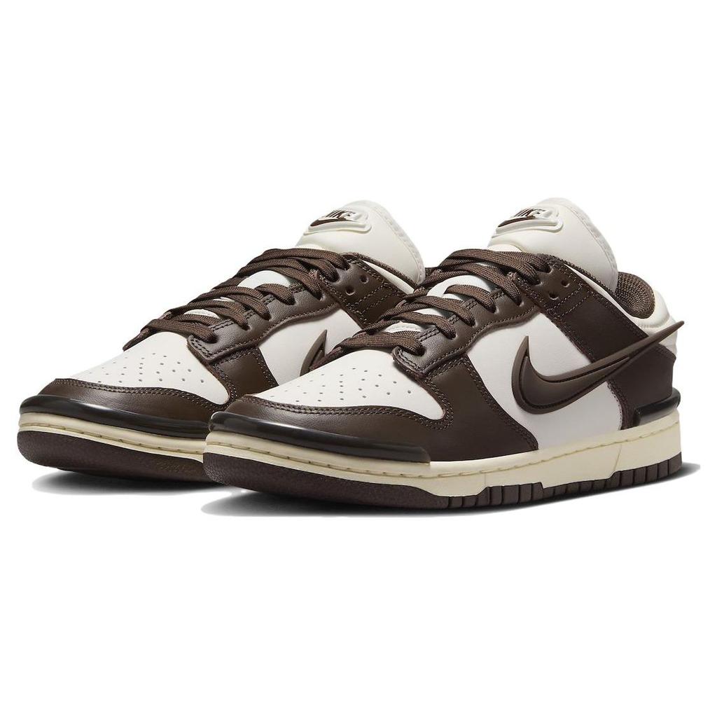 Nike Dunk Low Twist Marron Baroque Sneakers Femme Phantom Lait de Coco DZ2794-003