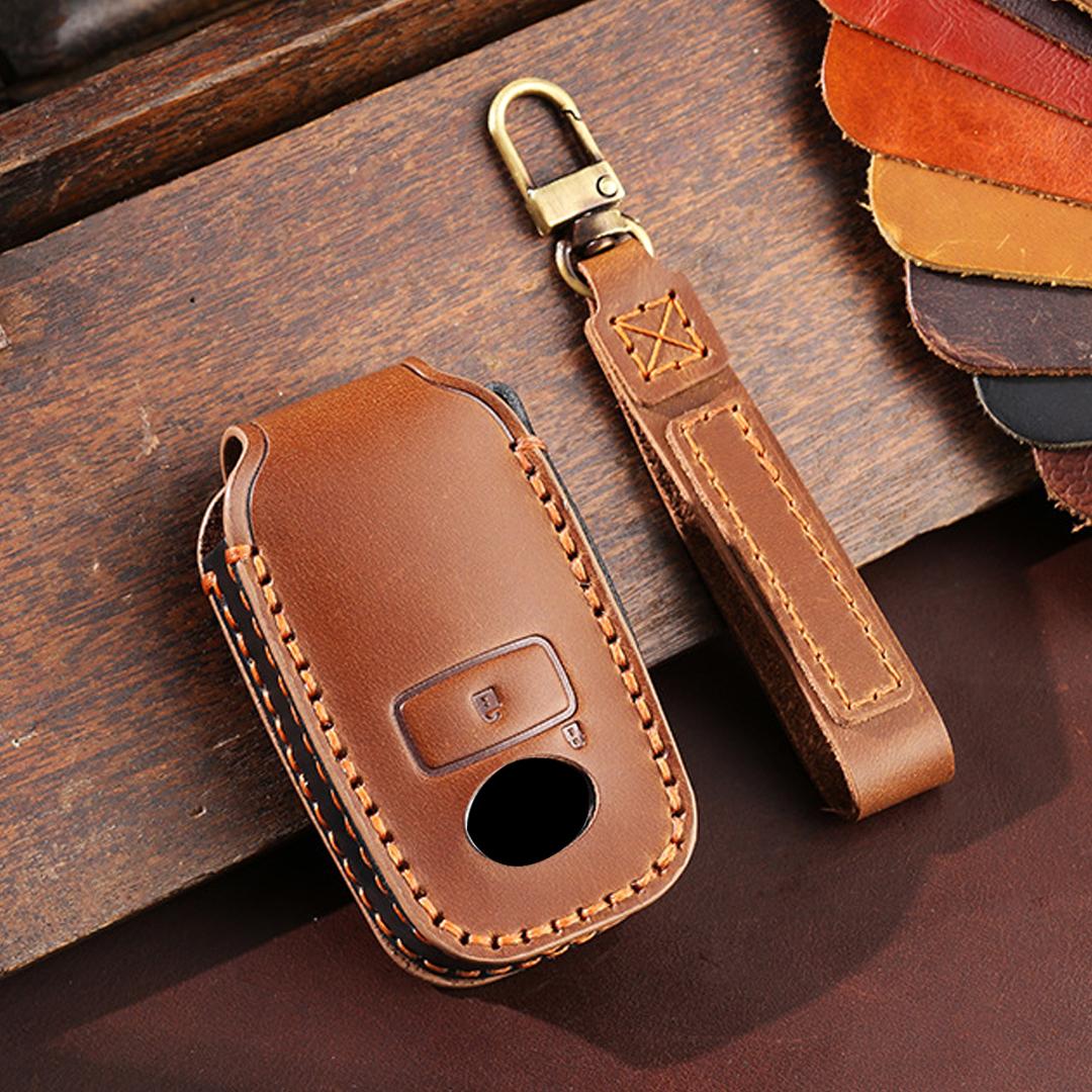 

Key Fob For Toyota Perodua Yaris Ativ Raize Veloz Avanza Rush Daihatsu Malaysia Protector 2 3 Bottons Leather Car Key Case Cover