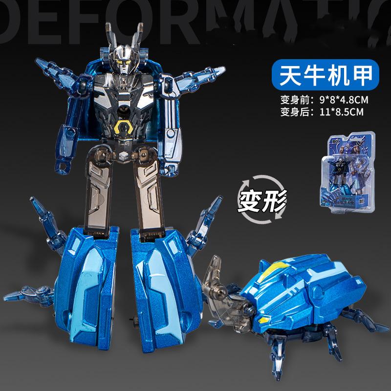 Insect 2-In-1 Mecha Transformation Toy Dragonfly Mantis Spider Scorpion Tiger Shark Transformable Robot Toys Children S Toy Gift 2-in-1