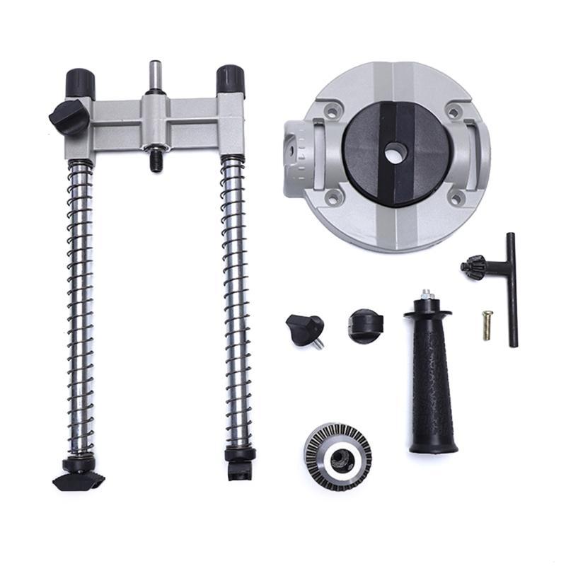 

J0MC Vertical Positioning Electric Drill Stand Adjustable Angled Drill Holder Bracket China Mainland