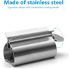 Puts an end to Waste Toothpaste Squeezer Stainless Steel Seat Holder Stand Toothpaste Rollers  Girl