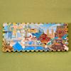 Chinese City Souvenir Stamps: Beijing, Wuhan, Shanghai Metal Fridge Magnets