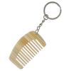 Comb Charm Keyring Acetate Miniature Milk White/Black White for Bag Backpack Purse Wallet Women Hair Care Accessory