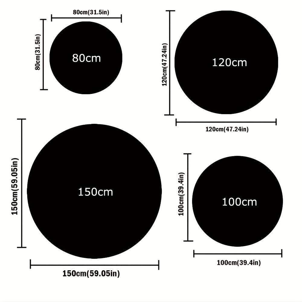 Romantic Red Rose Round Area Rug, Soft Non-Slip Machine Washable Floor Mat for Living Room Bedroom Chair Game Room Decor