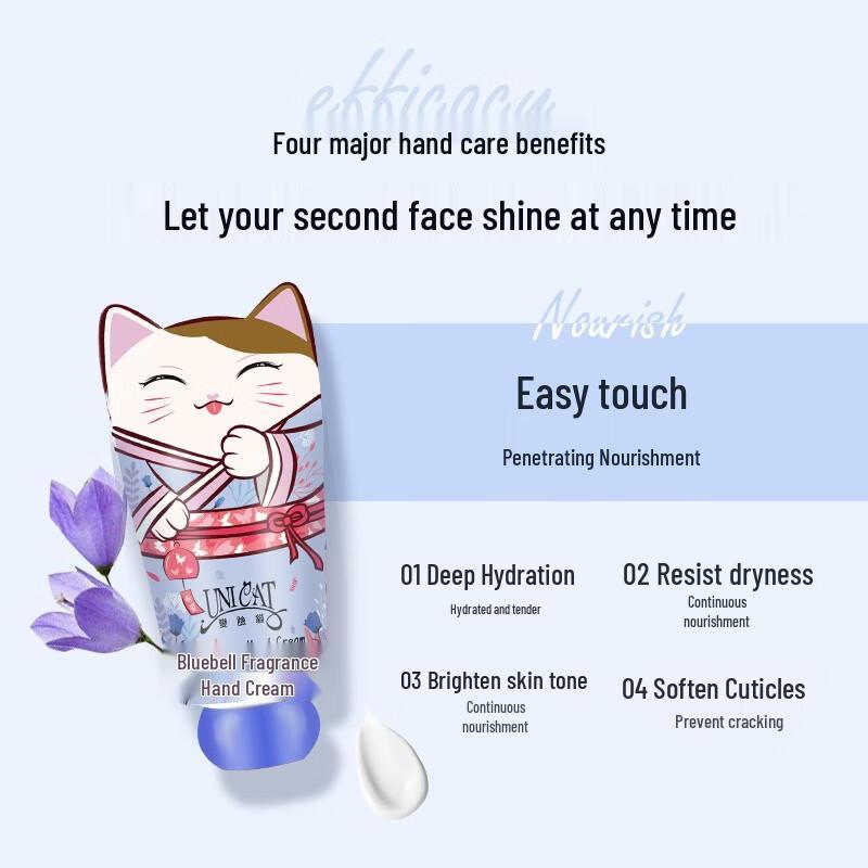 UNI CAT Bluebell Scent Hand Cream (2-Pack)