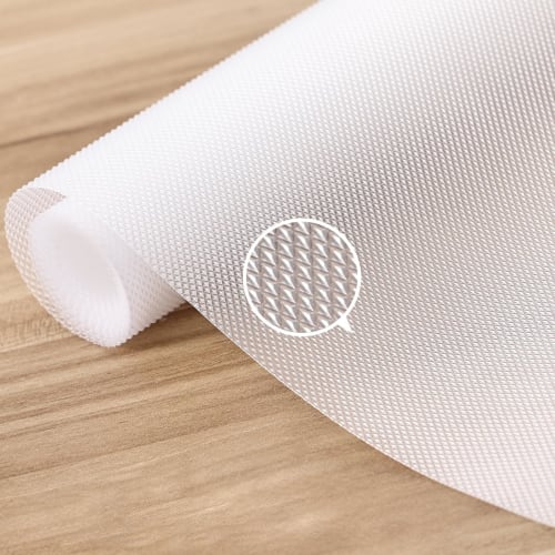 KR KITCHENRAKU Kitchen Shelf Liner, Kitchen Mat, Cutting Board Mat, Transparent Vinyl Sheet, Non-Slip, Cuttable Drawer Cover, Heat, Moisture, Oil, Ins