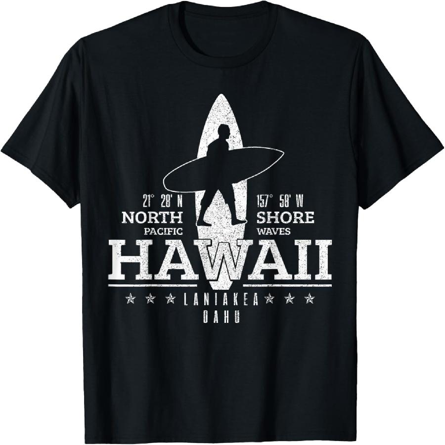 Hawaii Surfing Uaho Beach North Shore Surf Surfer Gift T-Shirt S