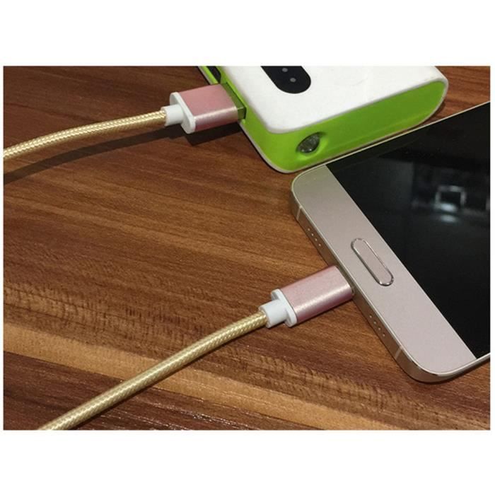 USB Type C Cable [50cm] - Nylon USB C Cable for Samsung S8 Plus/S8/Honor 9/A3/5(2017)/sony Xa1/xz/sony L1/pixel /macbook Pro Ect Gold