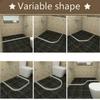 5 Size Rubber Silicon Water Blocker Non-slip Dry White Water Stopper Bathroom Flood Shower Barrier