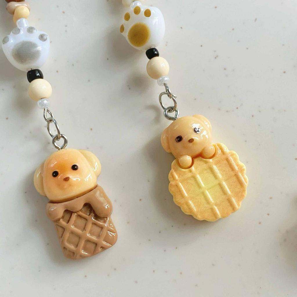 Cartoon Puppy Keychain Charm Resin Dogs Designs for Bag and Car Keys Phone Pendant Bag Pendant Present for Pet Lover
