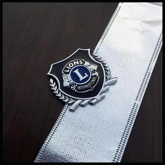 

3D Metal Car Sticker Auto Badge Emblem Decal Motorcycle Fender for Lions L Clubs International Car Styling