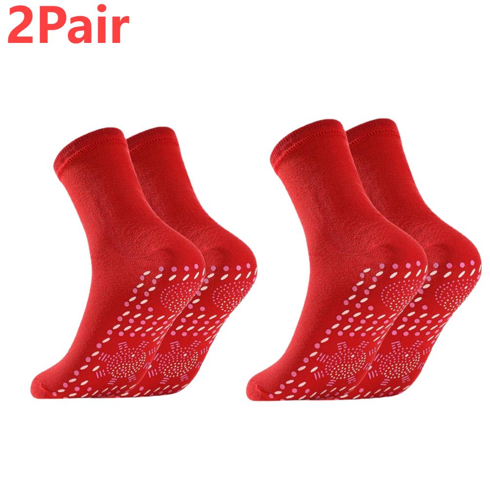 1-2Pair Self-Heating Shaping Socks Pain Relief Whole Foot Thermal Socks Tourmaline Cold-Resistant for Men Women Outdoor