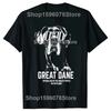 Funny Great Dane Official Dog of The Coolest Pup Lovers Tshirts Men Casual Tshirt 100 Cotton Loose Oversized T Shirt Summer