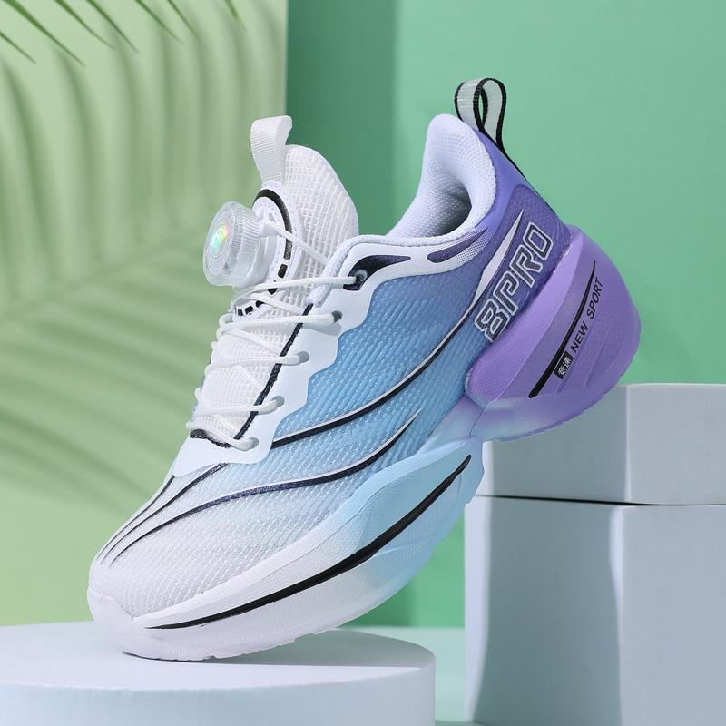 Boys' Red Rabbit 8PRO Running Shoes Spring New Soft-soled Shock-absorbing Children's Sports Shoes Student Racing Breathable Button Shoes