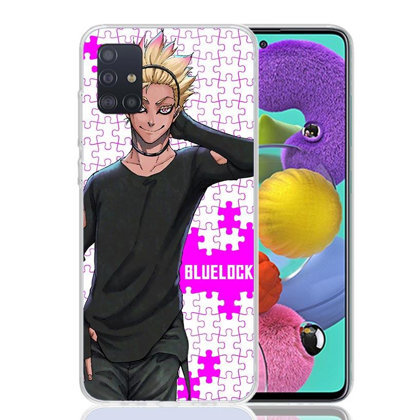 Blue Lock Shidou Ryusei Phone Case For Samsung Galaxy A52 A32 A22 A12 A02S A50S A30S A51 A31 AA71 Note 20 Ultra 10 S10 Plus Gala