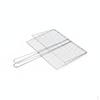 Portable BBQ Grilling Basket with Foldable Handle for Fish and Meat 35cm X 20cm