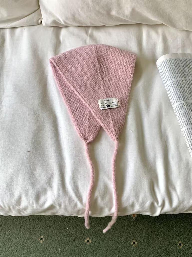 Winter sticker label knitted ear protection warm earmuffs versatile sweet earmuffs women's lace wool ear warm new