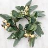 Christmas Candle Garlands Rings Simulation Mini Wreaths for Candle Christmas Candle Holder Candle Wreaths Christmas